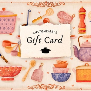 Buono dolce personalizzabile da stampare Motivi di cucina| Idea per un appuntamento| Regalo per lei| Idea regalo| mappa| Scarica tedesco e inglese