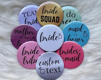 Boutons d’enterrement de vie de jeune fille