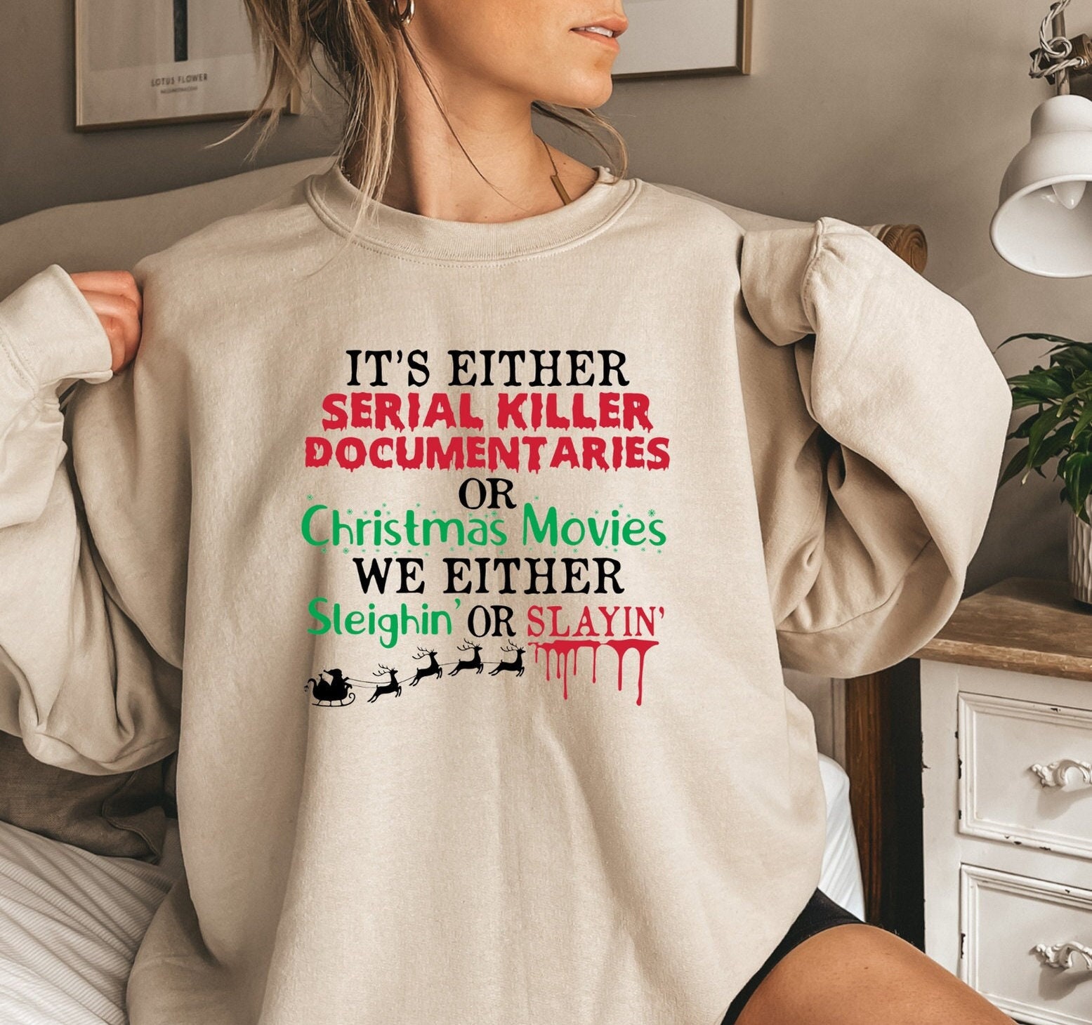 Serial killer hotsell christmas sweater