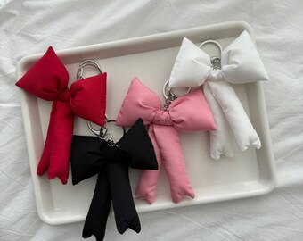 Puff Ribbon Balletcore Bow Bag Charm, Key Holder- Key Chain, Phone charm- Birthday Gift
