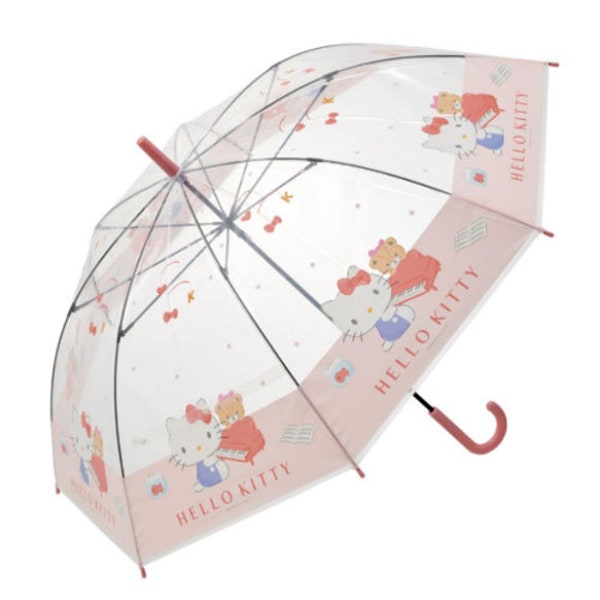 Sanrio Clear Transparent Umbrella- Hello Kitty, Cinnamoroll, Hangyodon, My Melody, Pochacco- Kids, Women umbrella