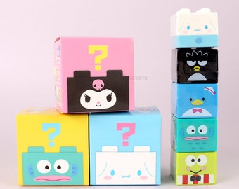 Sanrio Characters Permanent stamp- Mystery Blind Box- Gift, Collectable, Stackable Stashionery- Random 1 Box-Kuromi, Pochacco, Hello Kitty