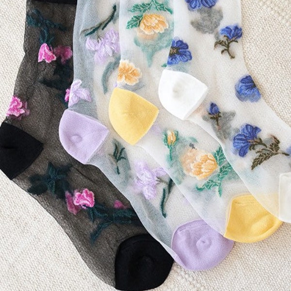 Secret Forest Sheer Socks Summer Clothing