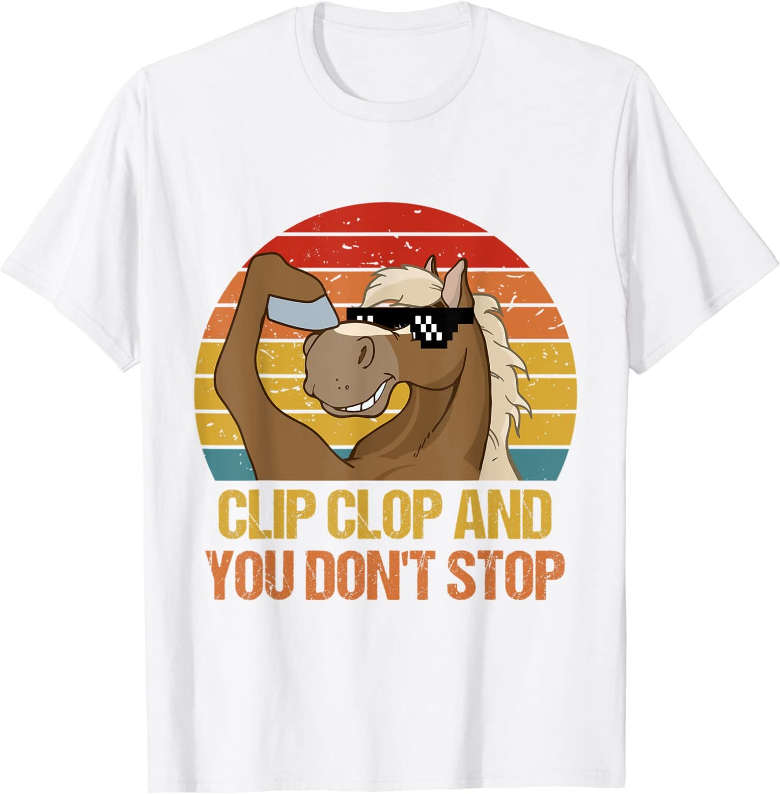 Vintage Clipclop and You Don't Stop Funny Horse Quote Etsy Vintage Clipclop and You Don't Stop Funny Horse Quote Etsy
