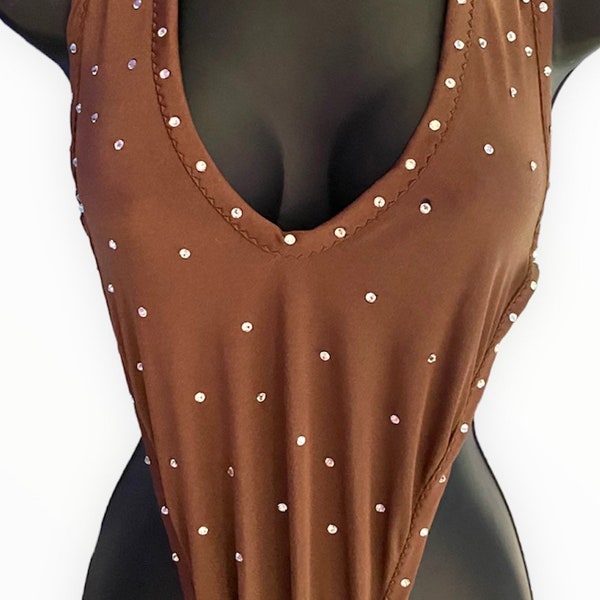 Exotic Dancewear One pcs Brown