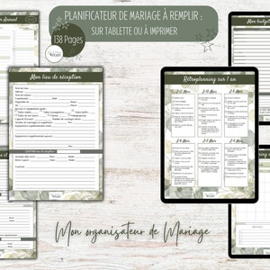 Planificateur de Mariage complet en français image 5