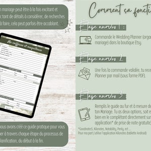 Planificateur de Mariage complet en français image 3