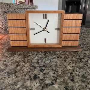 Frank Lloyd Wright inspired clock