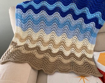 couverture de plage en tricot