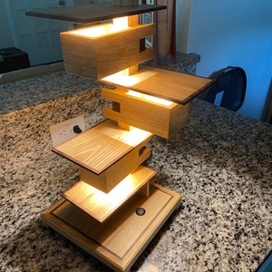 Frank Lloyd Wright inspired lamp