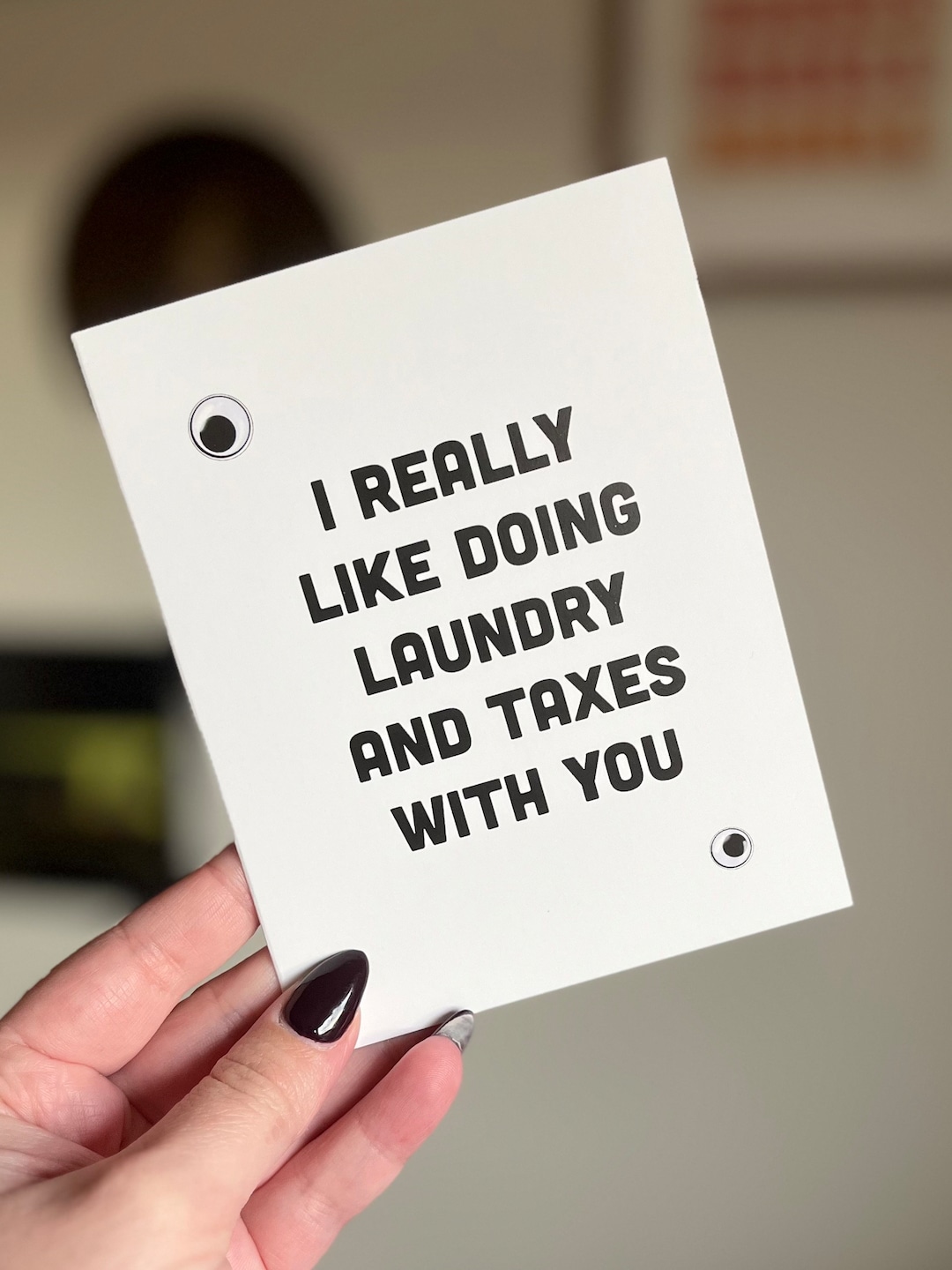 Everything Everywhere All at Once Card / Laundry and Taxes / Etsy