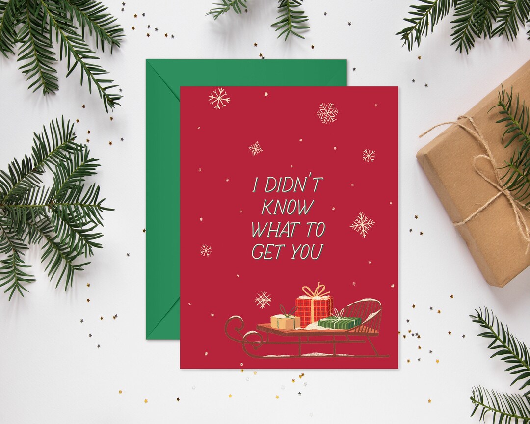 Funny Christmas Card for Gift Cards for Christmas Greeting Card