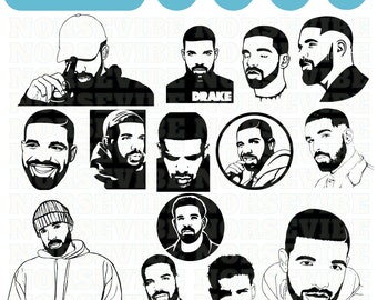 14 Drake Svg Bundle, Drake Clipart,Drake Silhouette, Drake Cricut, Drake Png Dxf Eps, Drake Vector, Instand Download