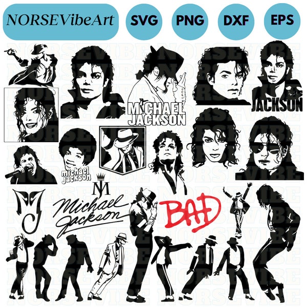 25 Michael Jackson SVG Bundle, MJ The Musical Svg, Mj The Musical Svg,Mj Musical Souvenir Svg, King of The Pop Svg, Mj Png, Mj Svg