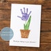 Thanks for Helping Me Grow Grandma Printable Handprint Craft Art | Baby ...