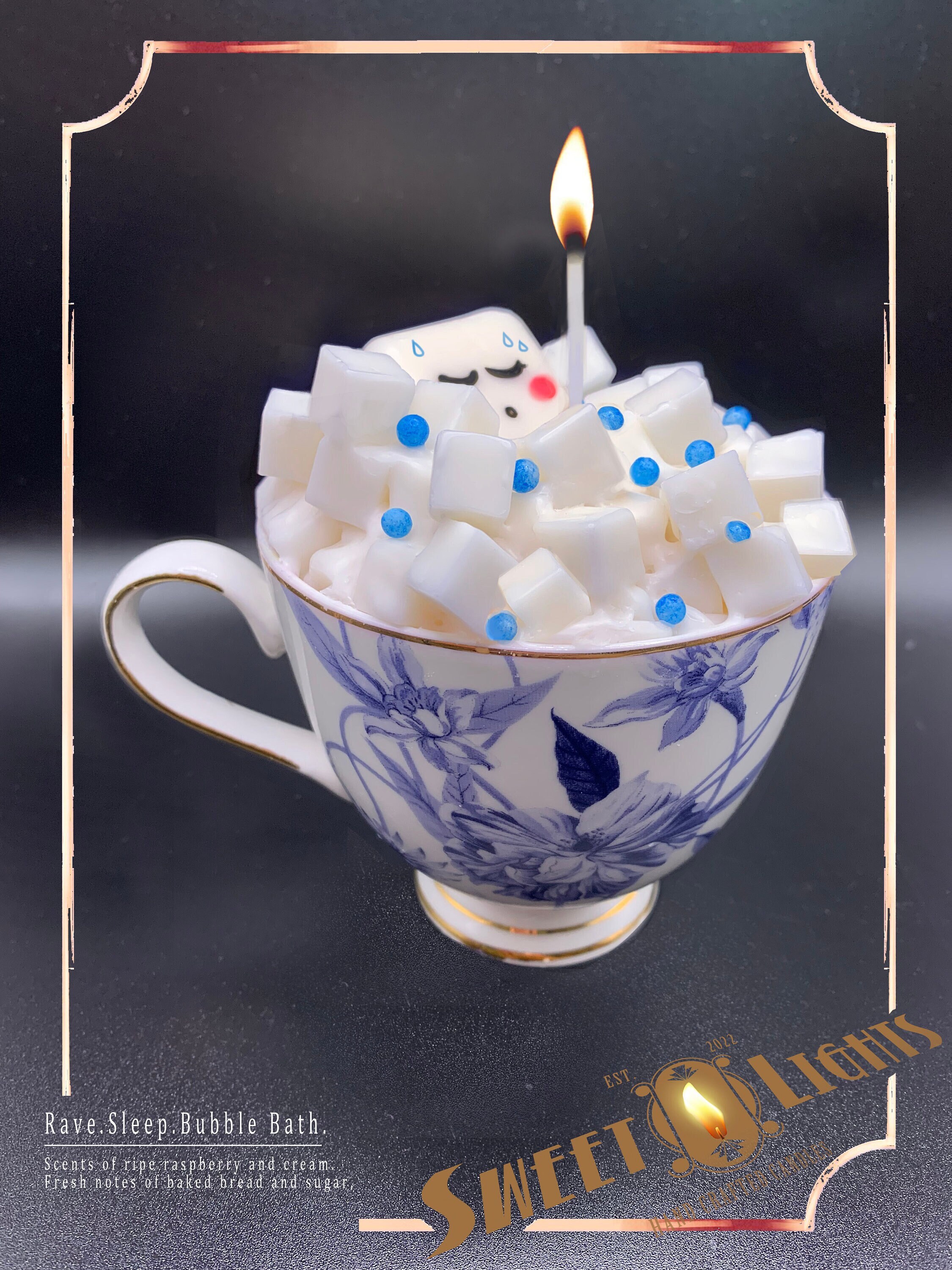 Cube Bubble Tea Bath Candle - Etsy