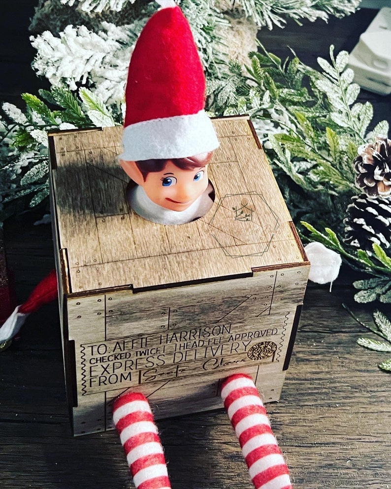 Elf Travel Box Santa Shipped the Elf Elf Surprise Box Elf - Etsy