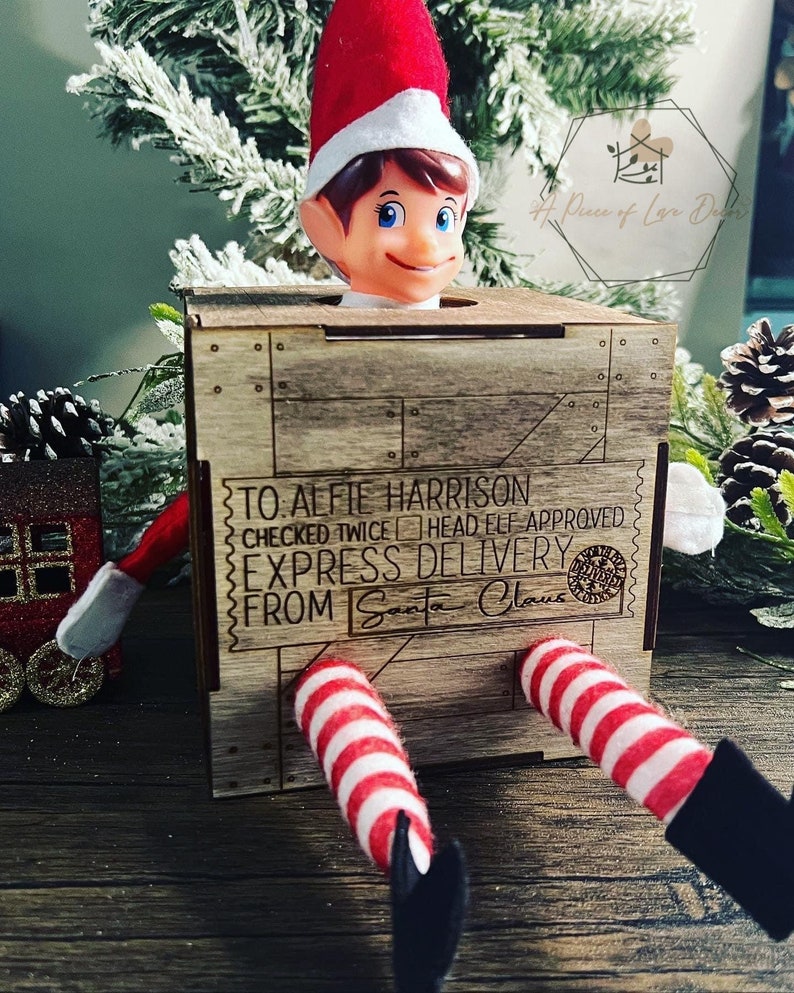 Elf Travel Box Santa Shipped the Elf Elf Surprise Box Elf - Etsy