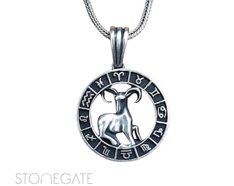 Aries Sterling Silver Charm Necklace