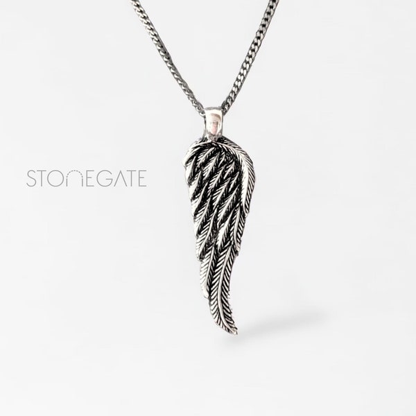 Collier aile d'ange en argent