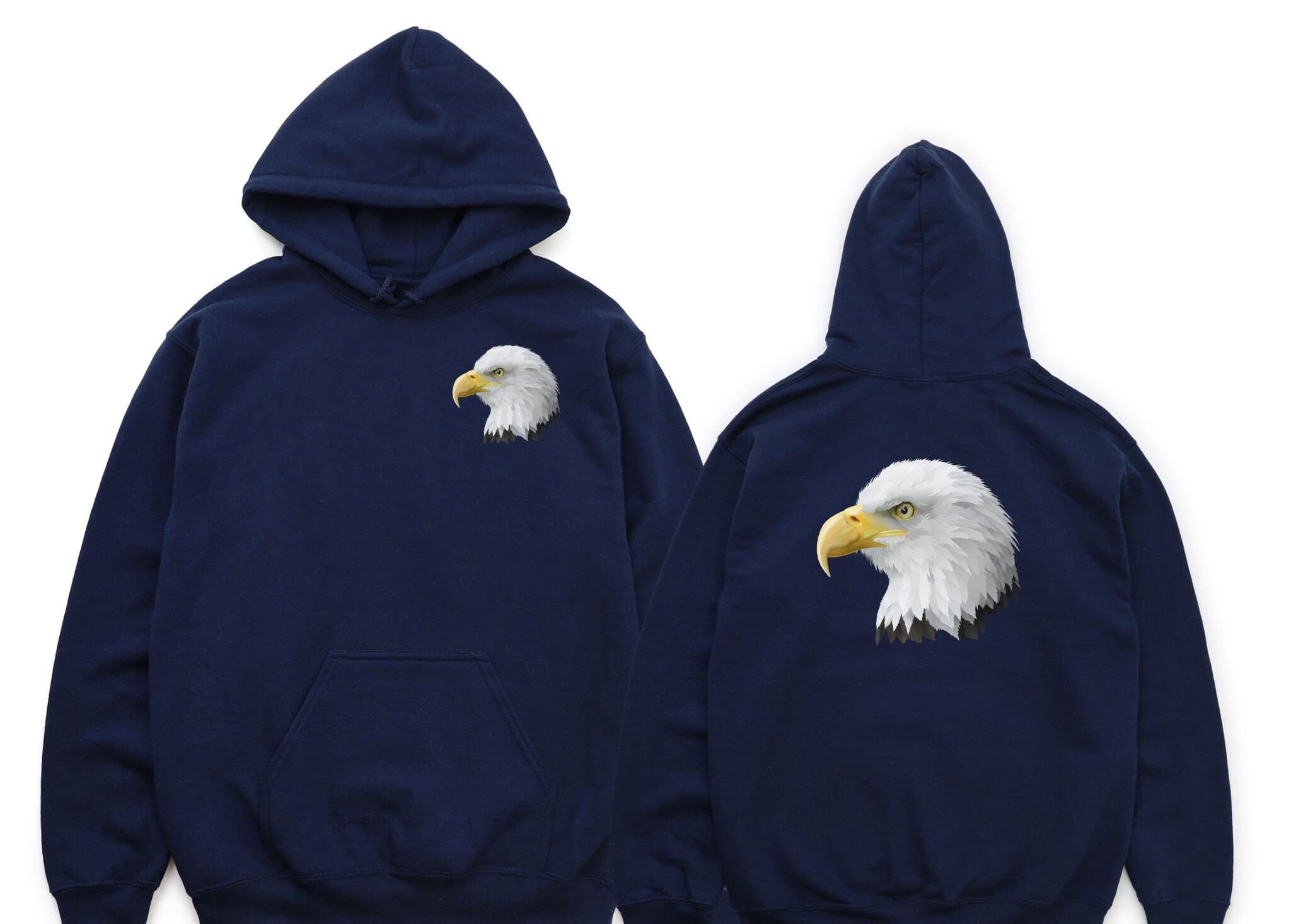 American Bald Eagles Head Hooded Sweatshirt Animal Nature Etsy