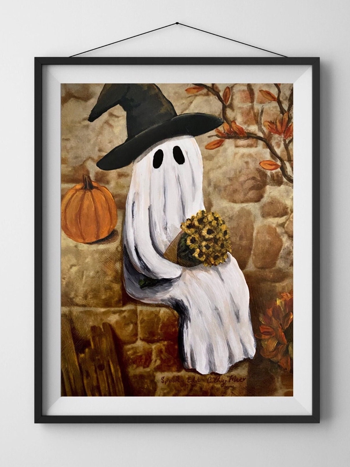Sweet Spooky and Pumpkin Spice Art Print A Spooky Edited