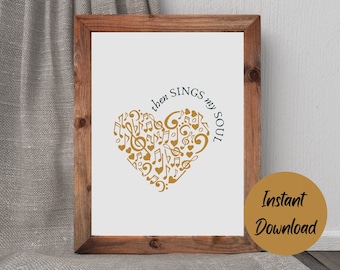 How Great Thou Art, Then Sings My Soul, Printable Wall Art