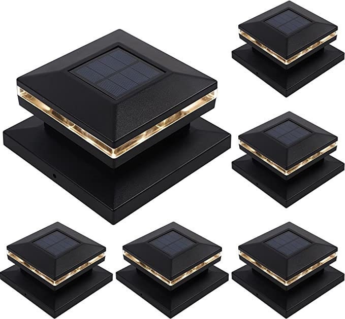 6x6 Solar Post Cap Light Etsy UK