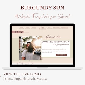 Showit Website Template | Showit Coaching Template | Showit Website | Showit Template | Showit Template for Coaches | Branding Template