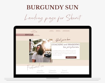 Showit Website Template | Showit Coaching Template | Showit Template | Showit Landing Page | Showit Template for Coaches | Branding Template