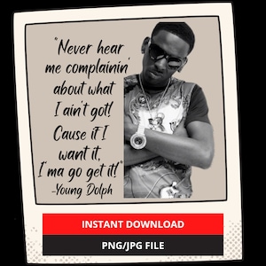 Young Dolph Memorial Sublimation PNG/JPG File