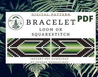 Bead Loom Pattern, Beading Pattern, Loom Pattern, Beaded Bracelet, Bracelet Pattern, Beaded Bracelet Pattern, PDF Pattern, Beadwork PDF