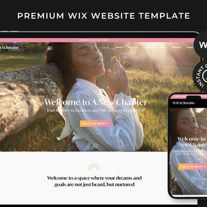 Wix Website Template for Business Coach Influencer Small Businesses | Creative Website Design | Wix Web Design Templates | Podcast Website