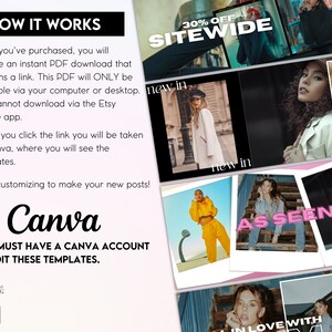 Editable Website Banner Templates | Boutique Store Canva Designs (Digital Download) image 4