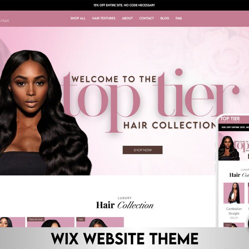 WIX Hair Boutique Template Website Design for Hair WIX - Etsy Canada WIX Hair Boutique Template Website Design for Hair WIX - Etsy Canada