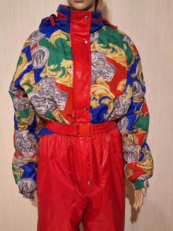 Combinaison De Ski Vintage Ivalo Byad - Taille Femme 12-14 / Homme S - Idéal Pour Les Pistes Ou Les Festivals