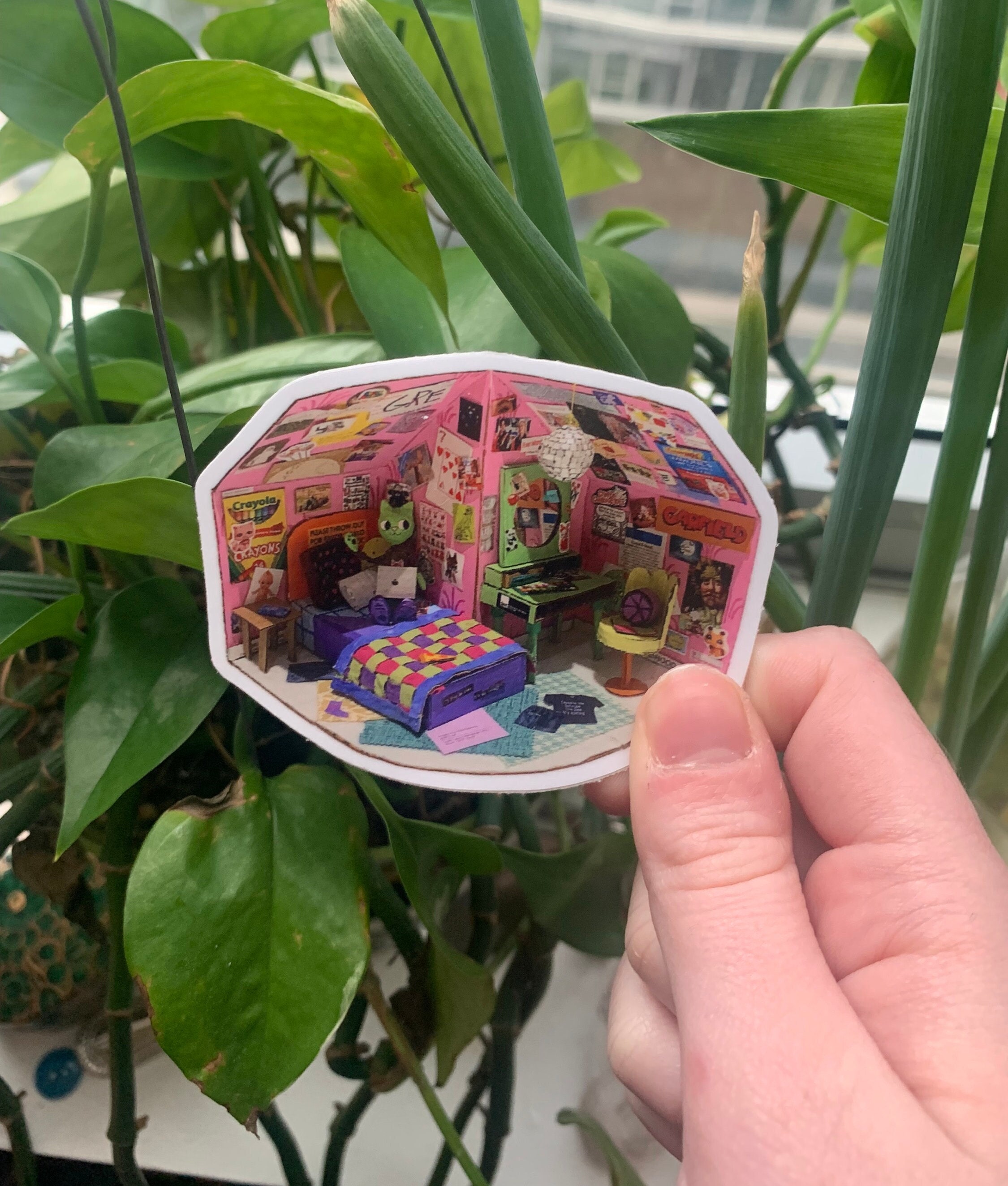 Cardboard Room Sticker - Etsy