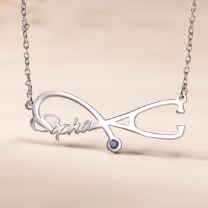 Personalized Stethoscope Necklace with Birthstone|Dainty Nurse Necklace for Women|Custom Doctor and Medical Student Gift|Graduation Gift