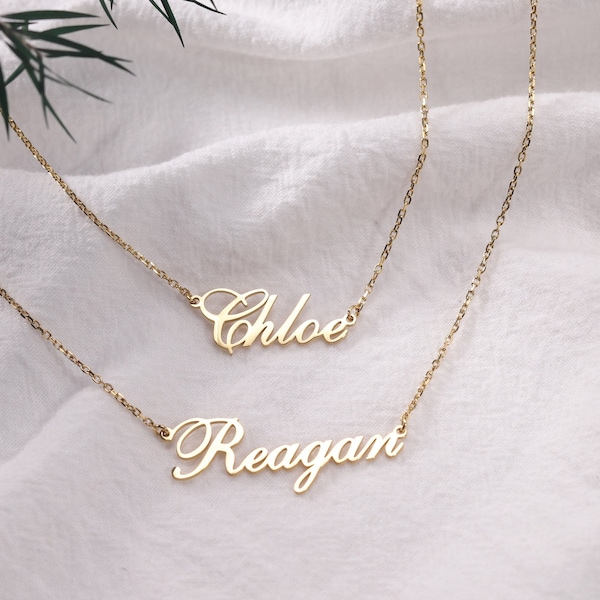 Custom Double Layer Name Necklace|Personalized Two Name Necklace|Children Names Necklace|Dainty Names Jewelry|Anniversary Gift for Couple