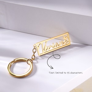 Personalized Name Keychain with HeartCustom Letter Key ChainYour Name KeyringsName Key Chain with Multiple FontsBirthday Gift for Women image 3