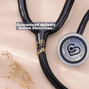 Stethoskop Namensmarke mit Geburtsblume|Stethoskop ID-Tag|Geburtsstein Stethoskop Anhänger|Geschenk für Krankenschwester Abschluss|RN Geschenk