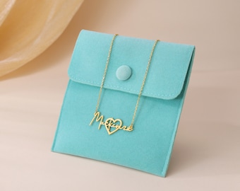 Upgraded Gift Pouch! Mint Green Pouch | Gray Velvet Pouch | Regular Blue Gift Box