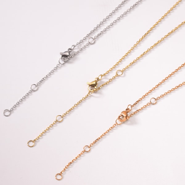 Necklace Extender, Add Length to Your Necklace, Sterling Silver, 18k Gold-Filled, Rose Gold-Filled