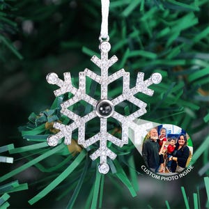 Kerstfotoornament|Fotobal|Gepersonaliseerde kerstbal|Gepersonaliseerde kerstornament|Aangepaste foto sneeuwvlokdecoratie