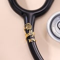 RN Stethoscope ID Tag|Stethoscope Personalized Name Tag with Birthflower|Stethoscope Charm|Gift for Nurse Graduation|RN Gift|Gift for Doctor product logo
