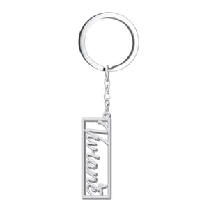 Personalized Name Keychain with HeartCustom Letter Key ChainYour Name KeyringsName Key Chain with Multiple FontsBirthday Gift for Women image 8