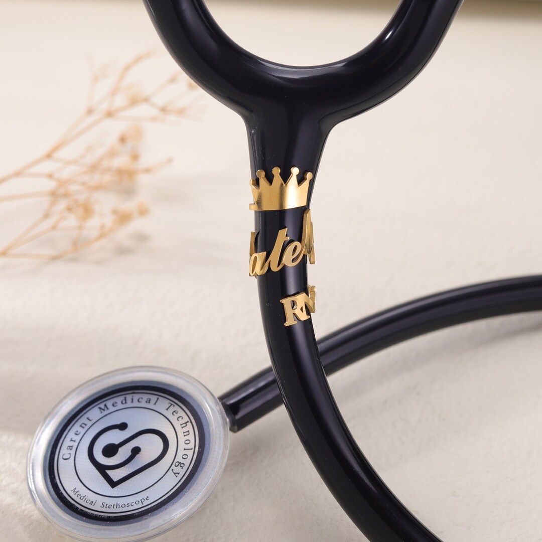 Custom Stethoscope ID Tagstethoscope Charm With Crownpersonalized