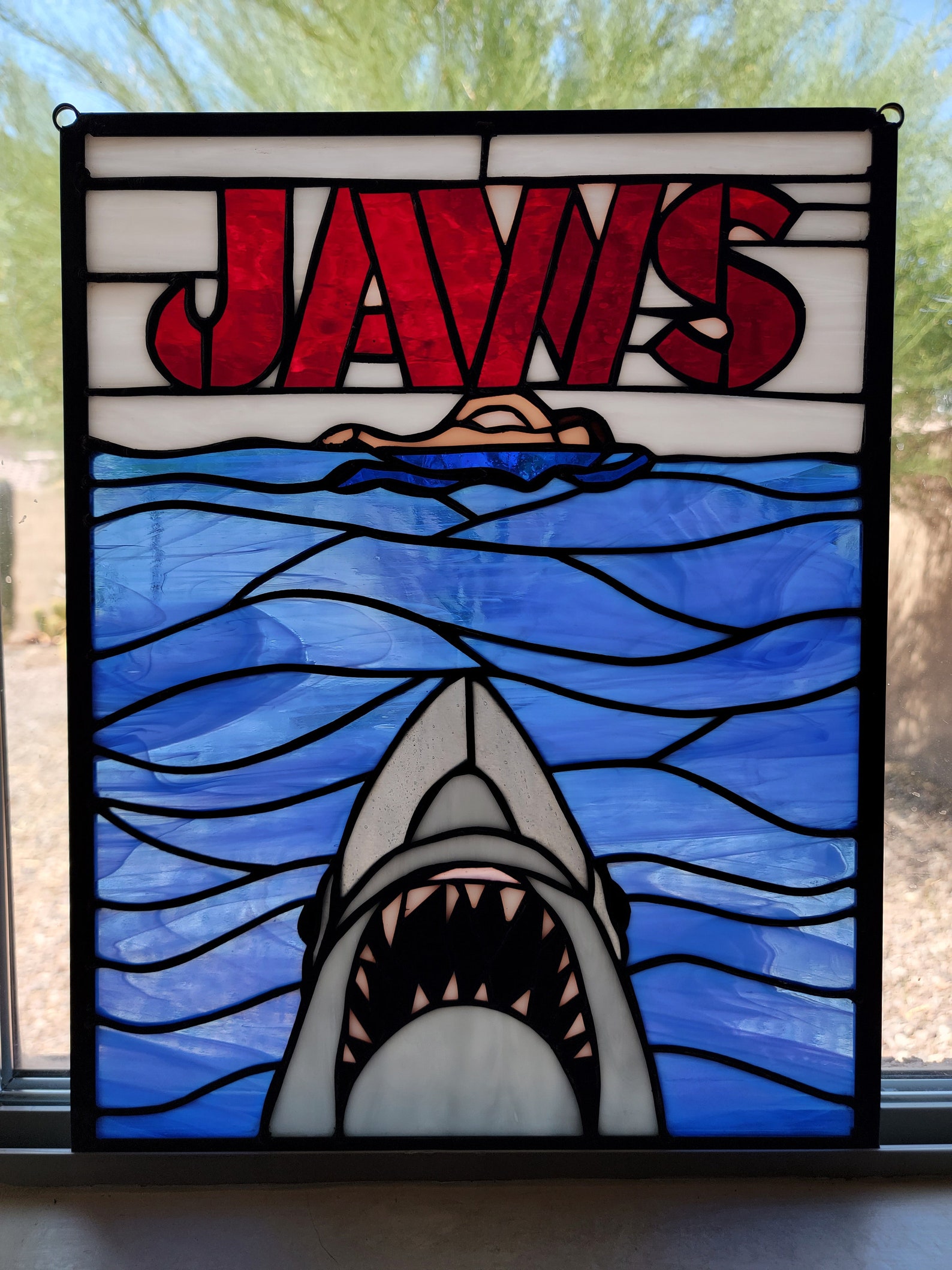 Jaws Stained Glass Etsy