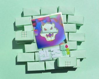 Bowser Land vinylklistermärke, Bowser-klistermärke, koreanskt klistermärke, Mario-klistermärke, N64-klistermärke, spelklistermärke
