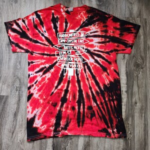 MADE TO ORDER horror movie halloween glow in the dark hand dyed tie dye tshirt. Sizes small-5xl available